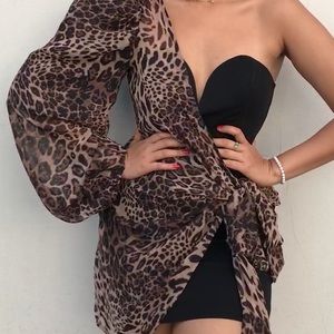 animal print dress
